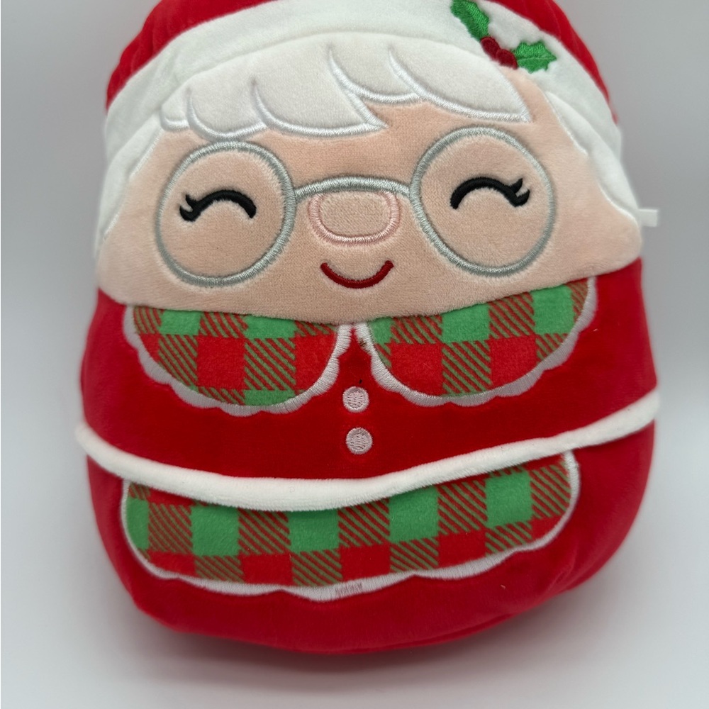 Kellytoy Squishmallows 10 inch Christmas Mrs. Claus Nicolette Plush Stuffed EUC